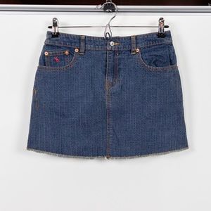 Abercrombie & Fitch Blue Denim Mini Skirt